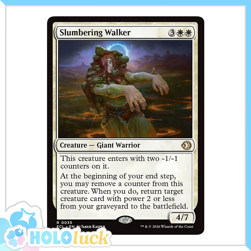 💫  Slumbering Walker  - ECL 35 💫 Lorwyn Eclipsed 💫 MTG NM