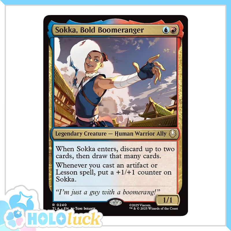 💫  Sokka, Bold Boomeranger  - TLA 240 💫 Avatar: The Last Airbender 💫 MTG NM