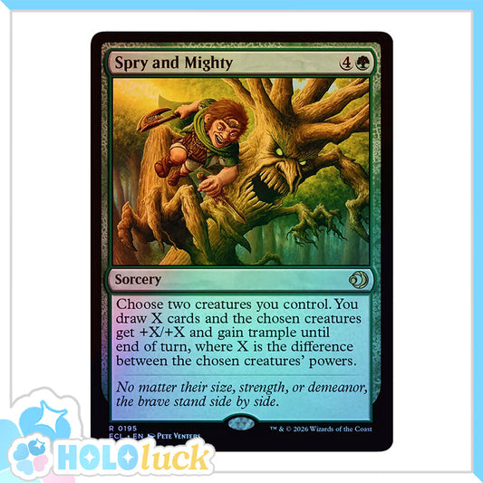 💫  Spry and Mighty FOIL  - ECL 195 💫 Lorwyn Eclipsed 💫 MTG NM