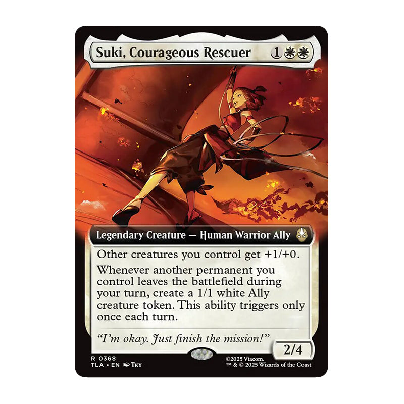 💫  Suki, Courageous Rescuer (Borderless) - TLA 287 💫 Avatar: The Last Airbender 💫 Magic the Gathering 💫 NM