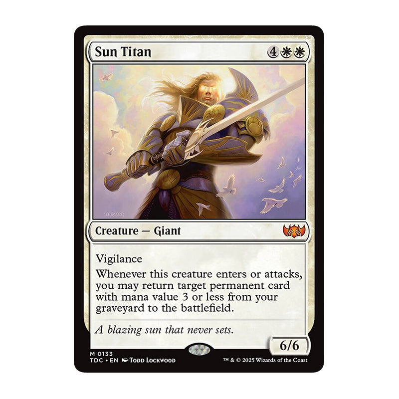 💫  Sun Titan - TDC 003 💫 Tarkir Dragonstorm Commander 💫 Magic the Gathering 💫 NM