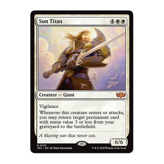 💫  Sun Titan - TDC 003 💫 Tarkir Dragonstorm Commander 💫 Magic the Gathering 💫 NM