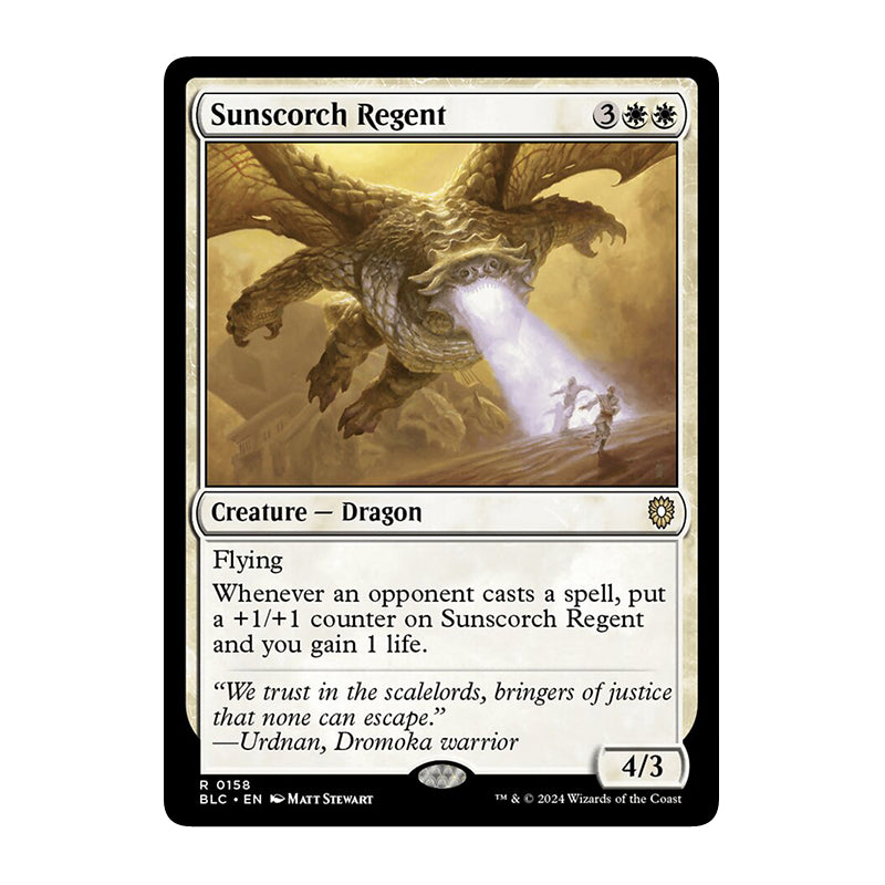 💫  Sunscorch Regent - BLC 158 💫 Bloomburrow Commander 💫 Magic the Gathering 💫 NM