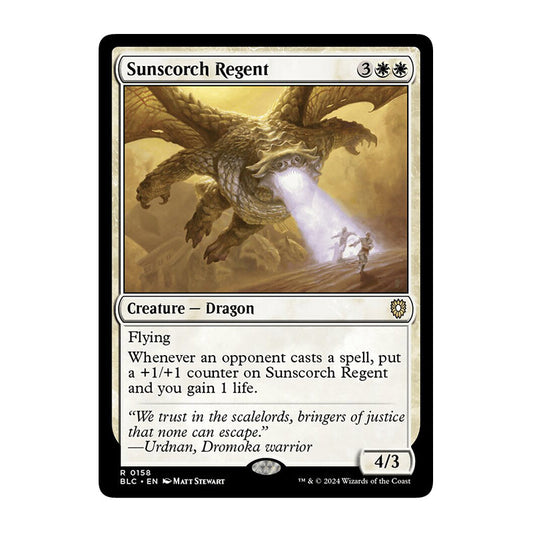 💫  Sunscorch Regent - BLC 158 💫 Bloomburrow Commander 💫 Magic the Gathering 💫 NM
