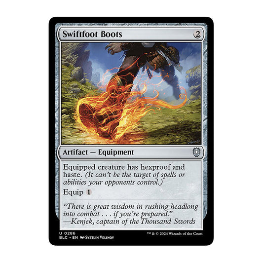 💫  Swiftfoot Boots - BLC 286 💫 Bloomburrow Commander 💫 Magic the Gathering 💫 NM