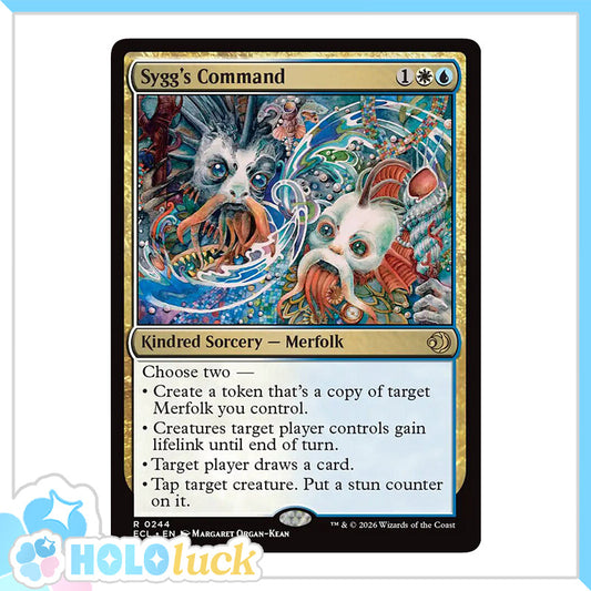 💫  Sygg's Command BORDERLESS  - ECL 342 💫 Lorwyn Eclipsed 💫 MTG NM