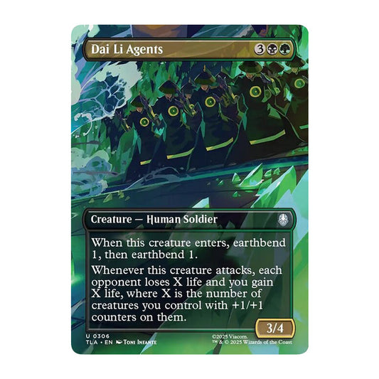 💫  Dai Li Agents BORDERLESS - TLA 306 💫 Avatar: The Last Airbender 💫 MTG NM