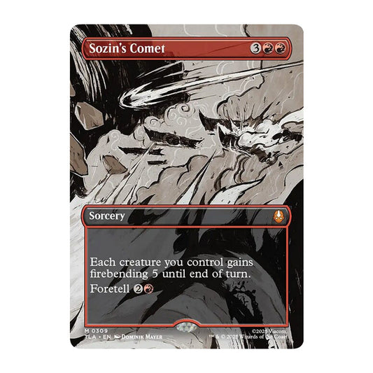 💫  Sozin's Comet BORDERLESS - TLA 309 💫 Avatar: The Last Airbender 💫 MTG NM