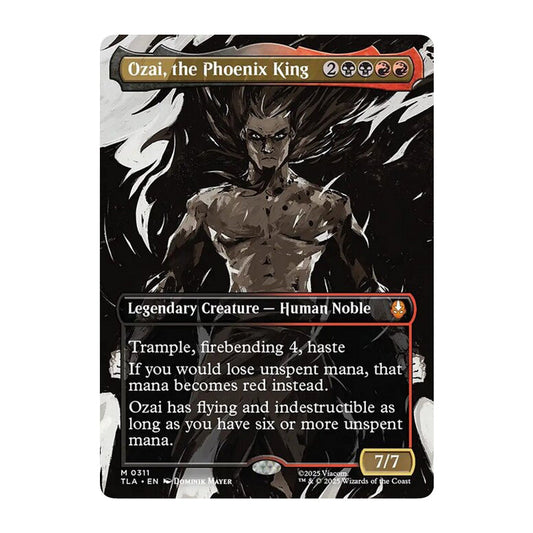💫  Ozai, the Phoenix King BORDERLESS - TLA 311 💫 Avatar: The Last Airbender 💫 MTG NM