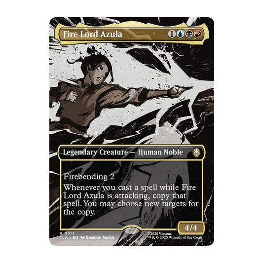 💫  Fire Lord Azula BORDERLESS - TLA 313 💫 Avatar: The Last Airbender 💫 MTG NM