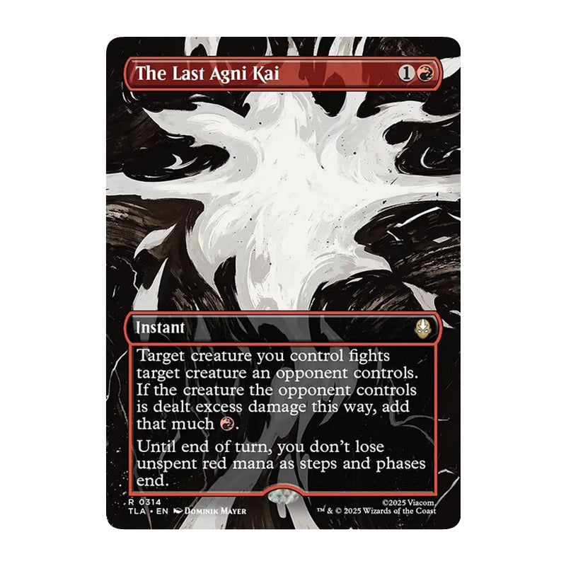 💫  The Last Agni Kai BORDERLESS - TLA 314 💫 Avatar: The Last Airbender 💫 MTG NM