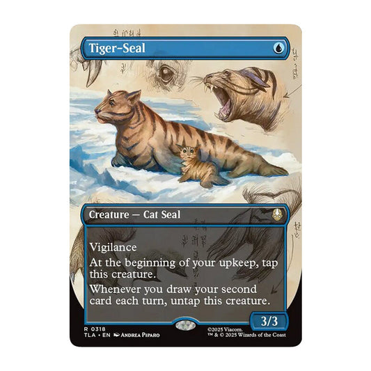 💫  Tiger-Seal BORDERLESS - TLA 318 💫 Avatar: The Last Airbender 💫 MTG NM