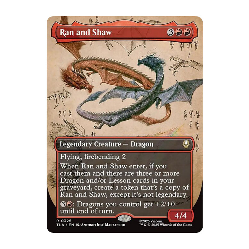 💫  Ran and Shaw BORDERLESS - TLA 325 💫 Avatar: The Last Airbender 💫 MTG NM