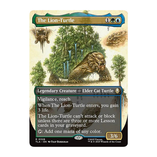 💫  The Lion-Turtle BORDERLESS - TLA 328 💫 Avatar: The Last Airbender 💫 MTG NM