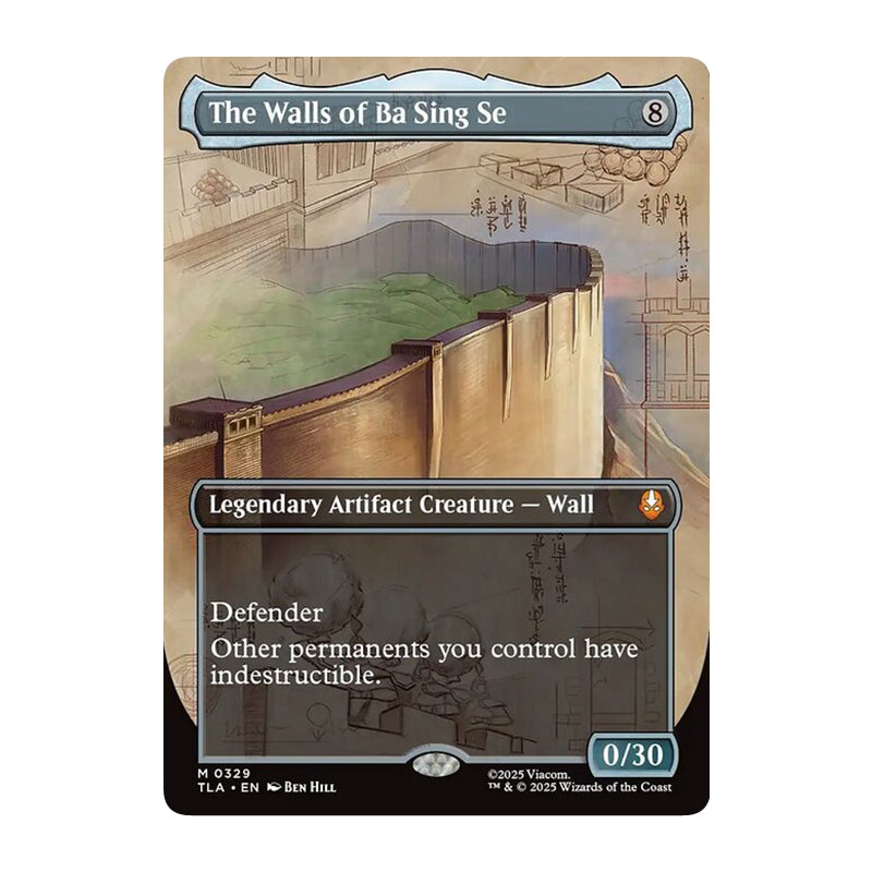 💫  The Walls of Ba Sing Se BORDERLESS - TLA 329 💫 Avatar: The Last Airbender 💫 MTG NM