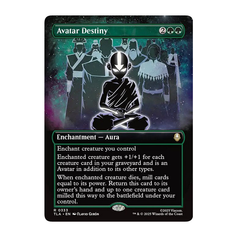💫  Avatar Destiny BORDERLESS - TLA 333 💫 Avatar: The Last Airbender 💫 MTG NM