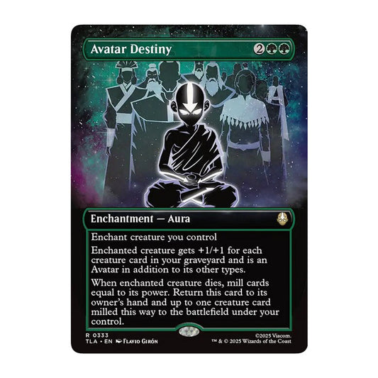 💫  Avatar Destiny BORDERLESS - TLA 333 💫 Avatar: The Last Airbender 💫 MTG NM