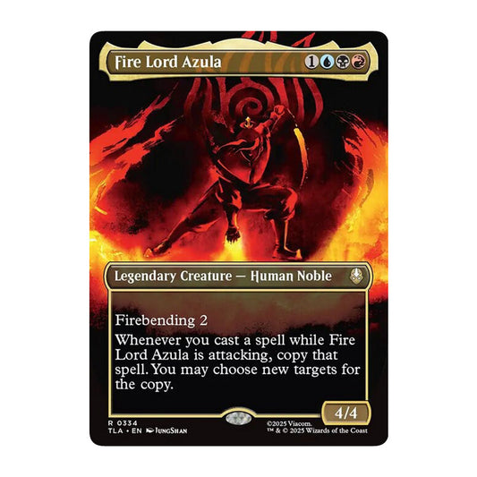 💫  Fire Lord Azula BORDERLESS - TLA 334 💫 Avatar: The Last Airbender 💫 MTG NM