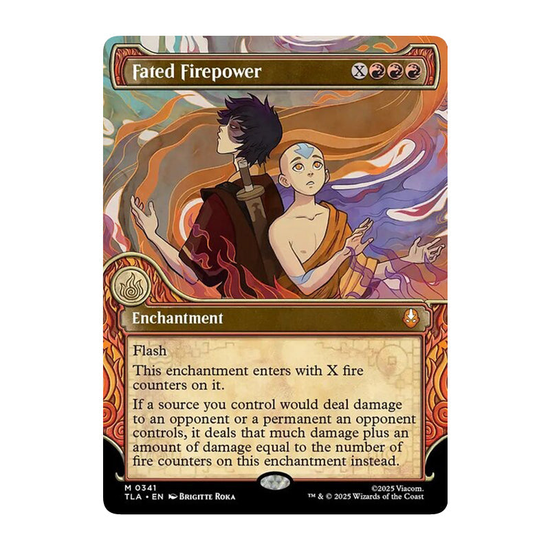💫  Fated Firepower SHOWCASE - TLA 341 💫 Avatar: The Last Airbender 💫 MTG NM