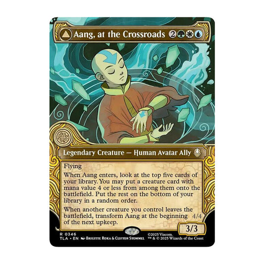 💫  Aang, at the Crossroads // Aang, Destined Savior SHOWCASE - TLA 346 💫 Avatar: The Last Airbender 💫 MTG NM