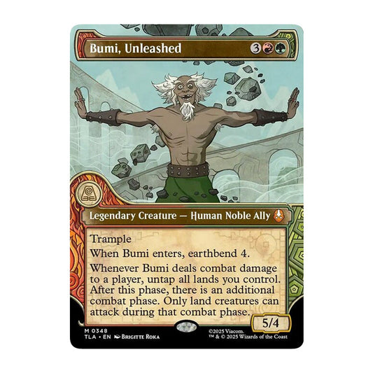 💫  Bumi, Unleashed SHOWCASE - TLA 348 💫 Avatar: The Last Airbender 💫 MTG NM
