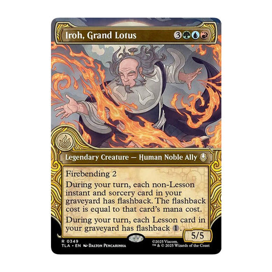 💫  Iroh, Grand Lotus SHOWCASE - TLA 349 💫 Avatar: The Last Airbender 💫 MTG NM