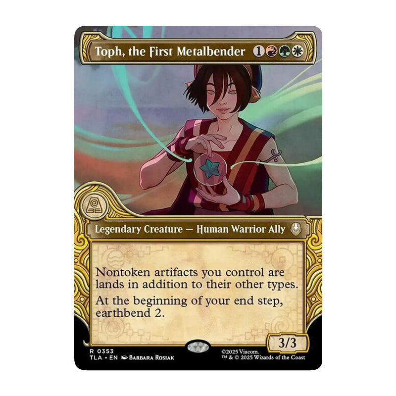 💫  Toph, the First Metalbender SHOWCASE - TLA 353 💫 Avatar: The Last Airbender 💫 MTG NM