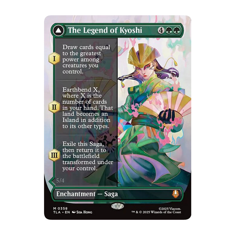 💫  The Legend of Kyoshi // Avatar Kyoshi BORDERLESS - TLA 358 💫 Avatar: The Last Airbender 💫 MTG NM