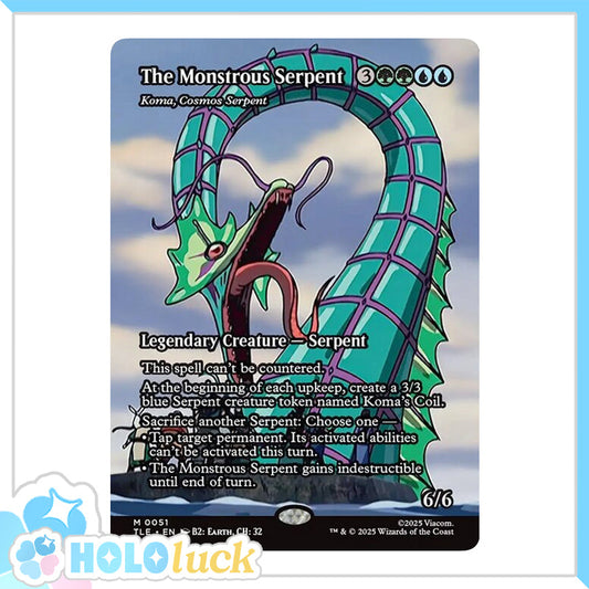 💫  Koma, Cosmos Serpent // The Monstrous Serpent  - TLE 51 💫 Avatar: The Last Airbender Eternal 💫 MTG NM