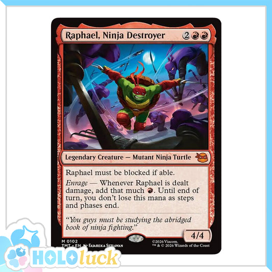 💫  Raphael, Ninja Destroyer  - TMT 102 💫 Teenage Mutant Ninja Turtles 💫 TMNT MTG NM