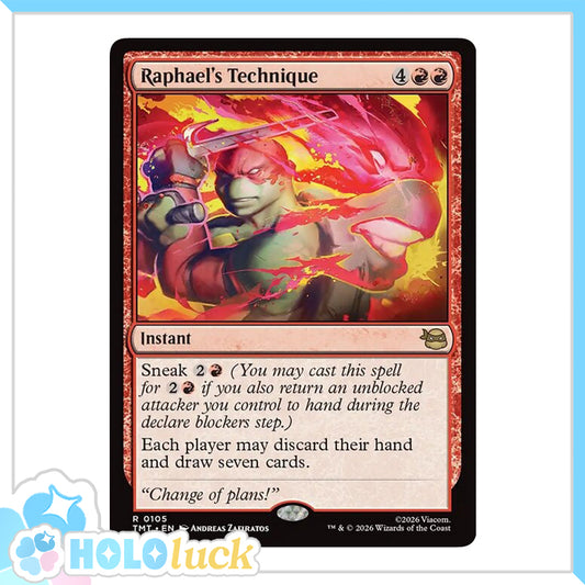 💫  Raphael's Technique  - TMT 105 💫 Teenage Mutant Ninja Turtles 💫 TMNT MTG NM