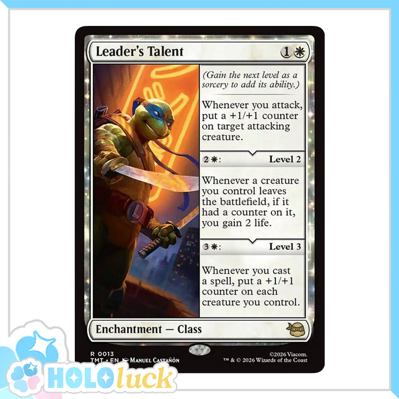 💫  Leader's Talent  - TMT 13 💫 Teenage Mutant Ninja Turtles 💫 TMNT MTG NM