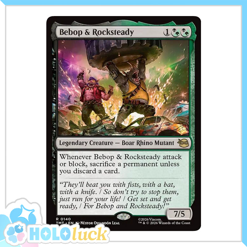 💫  Bebop & Rocksteady  - TMT 140 💫 Teenage Mutant Ninja Turtles 💫 TMNT MTG NM