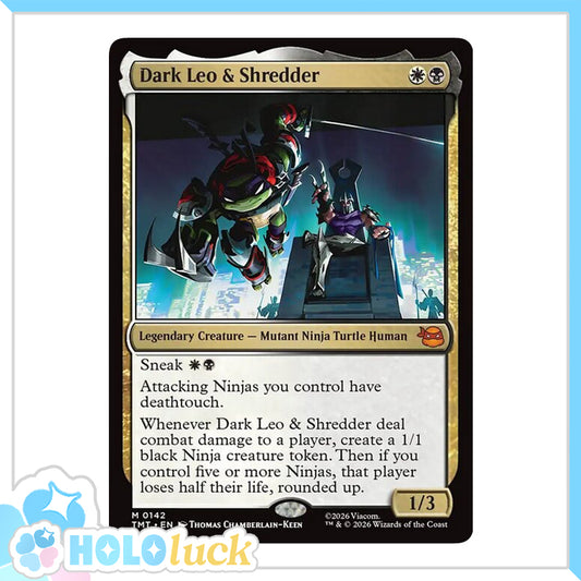 💫  Dark Leo & Shredder  - TMT 142 💫 Teenage Mutant Ninja Turtles 💫 TMNT MTG NM