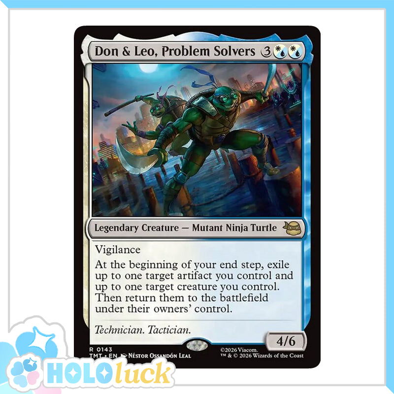 💫  Don & Leo, Problem Solvers  - TMT 143 💫 Teenage Mutant Ninja Turtles 💫 TMNT MTG NM