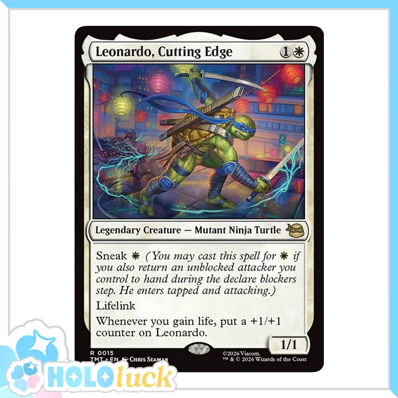 💫  Leonardo, Cutting Edge  - TMT 15 💫 Teenage Mutant Ninja Turtles 💫 TMNT MTG NM