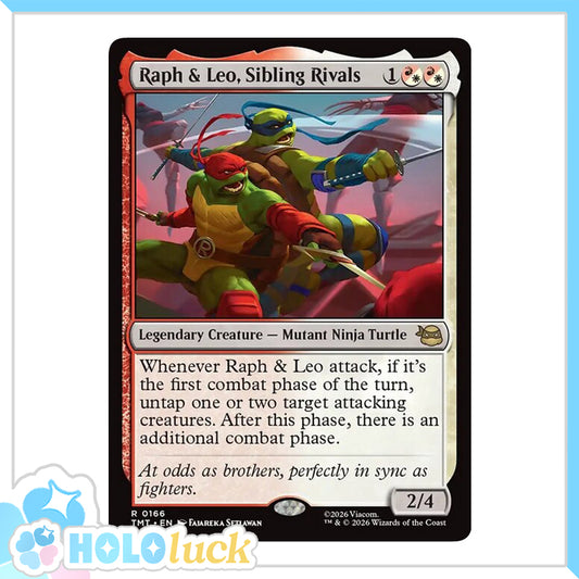 💫  Raph & Leo, Sibling Rivals  - TMT 166 💫 Teenage Mutant Ninja Turtles 💫 TMNT MTG NM