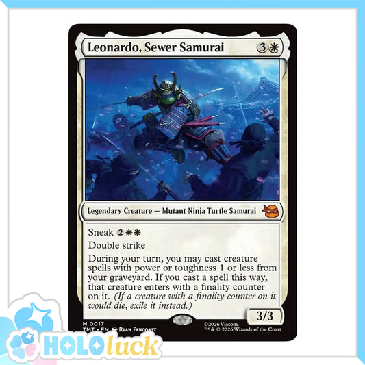 💫  Leonardo, Sewer Samurai  - TMT 17 💫 Teenage Mutant Ninja Turtles 💫 TMNT MTG NM