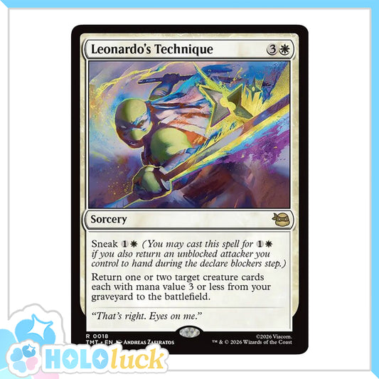 💫  Leonardo's Technique  - TMT 18 💫 Teenage Mutant Ninja Turtles 💫 TMNT MTG NM