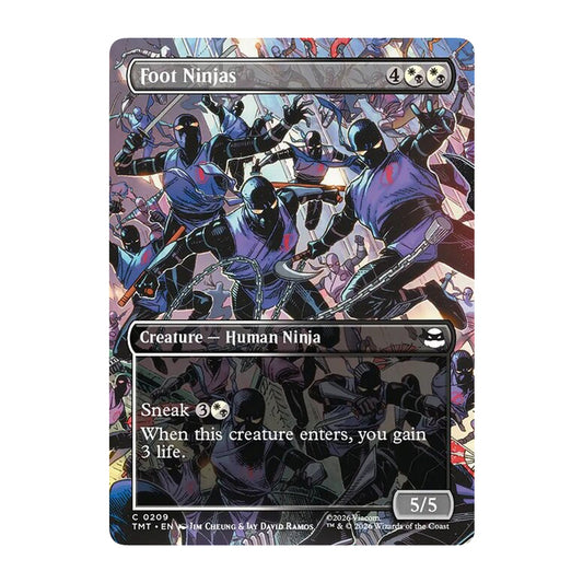 💫  Foot Ninjas BORDERLESS - TMT 209 💫 Teenage Mutant Ninja Turtles 💫 MTG NM