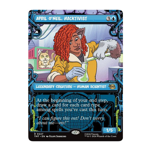 💫  April O'Neil, Hacktivist SHOWCASE - TMT 227 💫 Teenage Mutant Ninja Turtles 💫 MTG NM