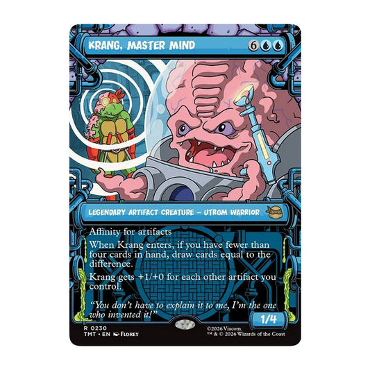💫  Krang, Master Mind SHOWCASE - TMT 230 💫 Teenage Mutant Ninja Turtles 💫 MTG NM