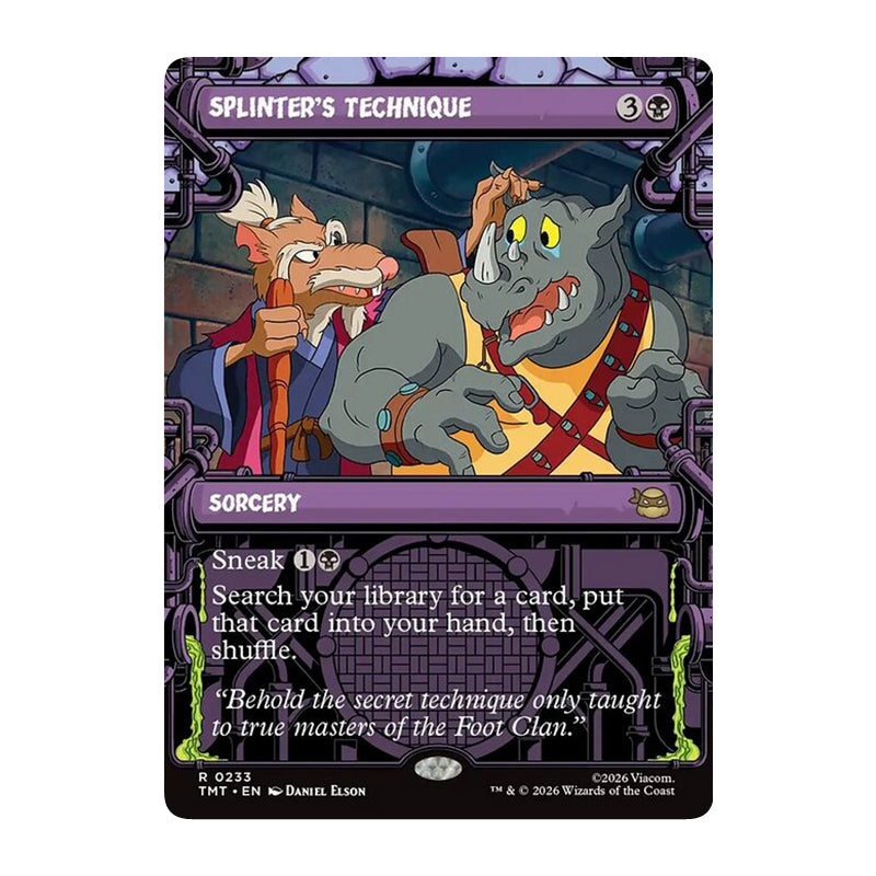 💫  Splinter's Technique SHOWCASE - TMT 233 💫 Teenage Mutant Ninja Turtles 💫 MTG NM