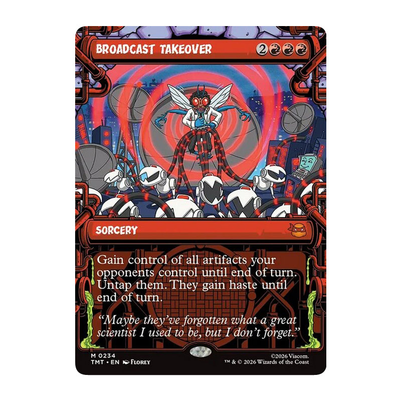 💫  Broadcast Takeover SHOWCASE - TMT 234 💫 Teenage Mutant Ninja Turtles 💫 MTG NM