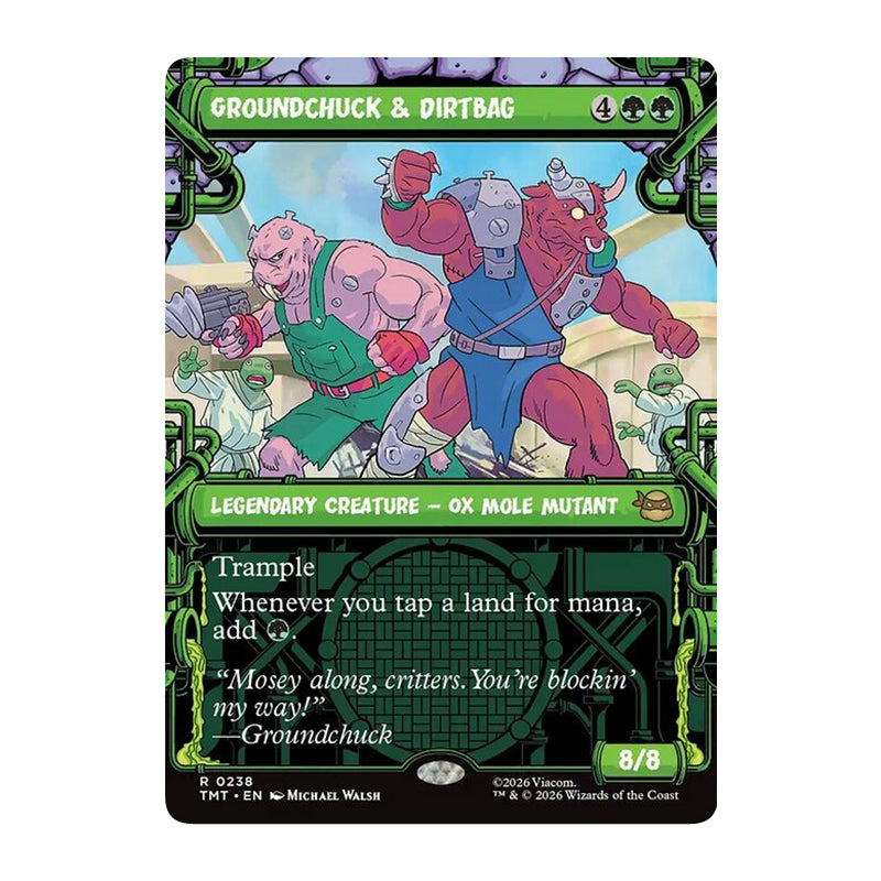 💫  Groundchuck & Dirtbag SHOWCASE - TMT 238 💫 Teenage Mutant Ninja Turtles 💫 MTG NM