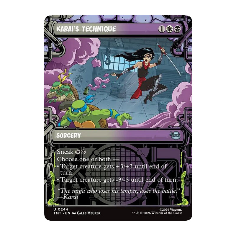 💫  Karai's Technique SHOWCASE - TMT 244 💫 Teenage Mutant Ninja Turtles 💫 MTG NM