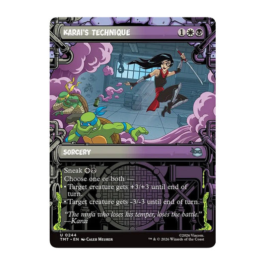 💫  Karai's Technique SHOWCASE - TMT 244 💫 Teenage Mutant Ninja Turtles 💫 MTG NM