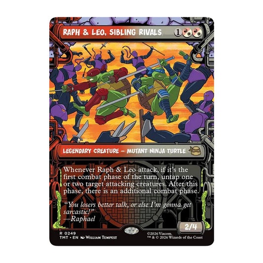 💫  Raph & Leo, Sibling Rivals SHOWCASE - TMT 249 💫 Teenage Mutant Ninja Turtles 💫 MTG NM