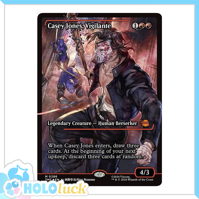 💫  Casey Jones, Vigilante  - TMT 286 💫 Teenage Mutant Ninja Turtles 💫 TMNT MTG NM