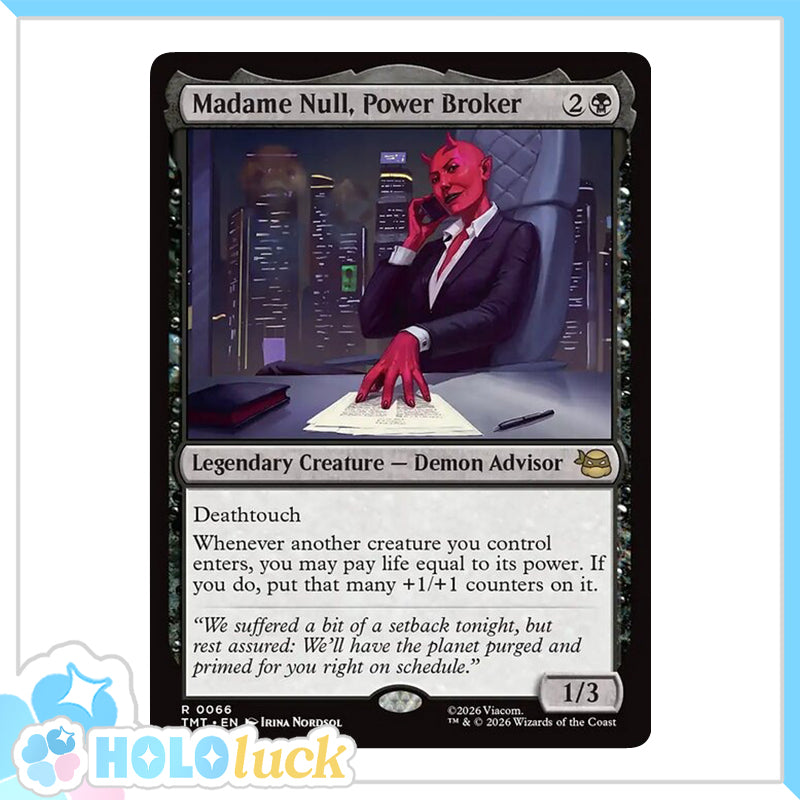 💫  Madame Null, Power Broker  - TMT 66 💫 Teenage Mutant Ninja Turtles 💫 TMNT MTG NM